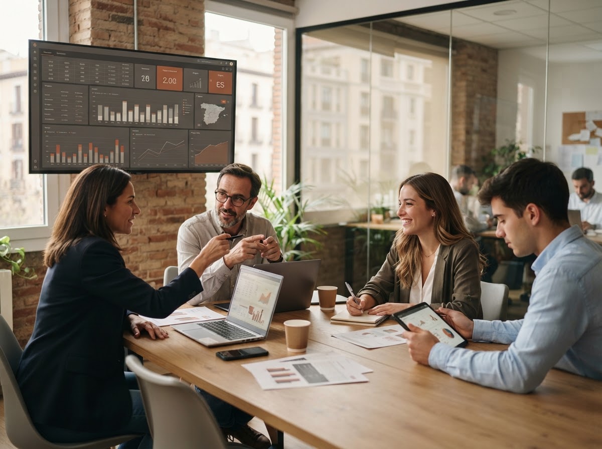 Corona Rendecto: panel con gráficos de análisis de tendencias de mercado